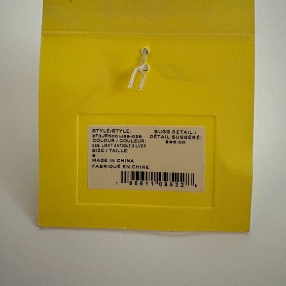 NWT Marc Jacobs Monogram Chain Link rin in silver tone metal - Picture 7 of 8